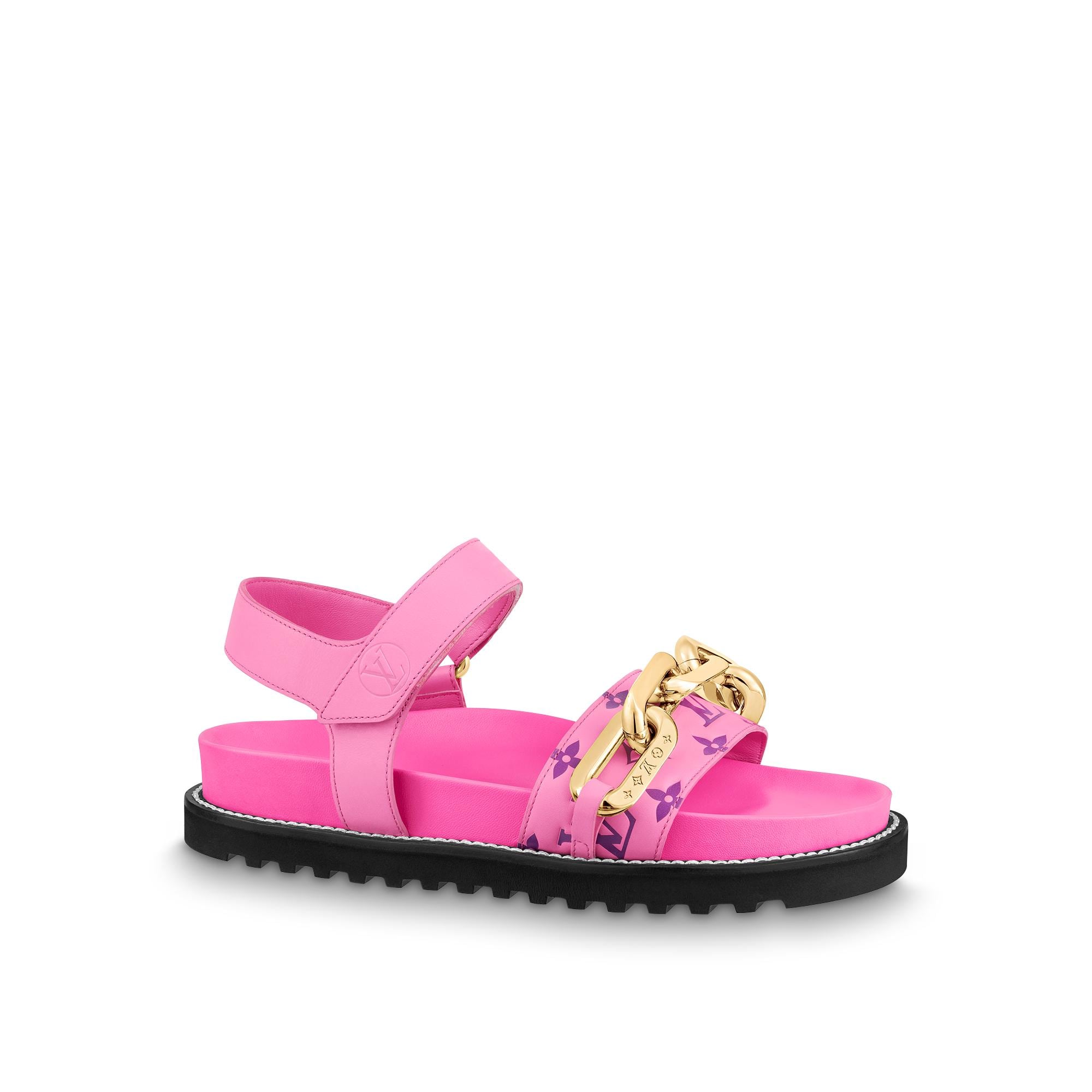 Lv store pink sandals